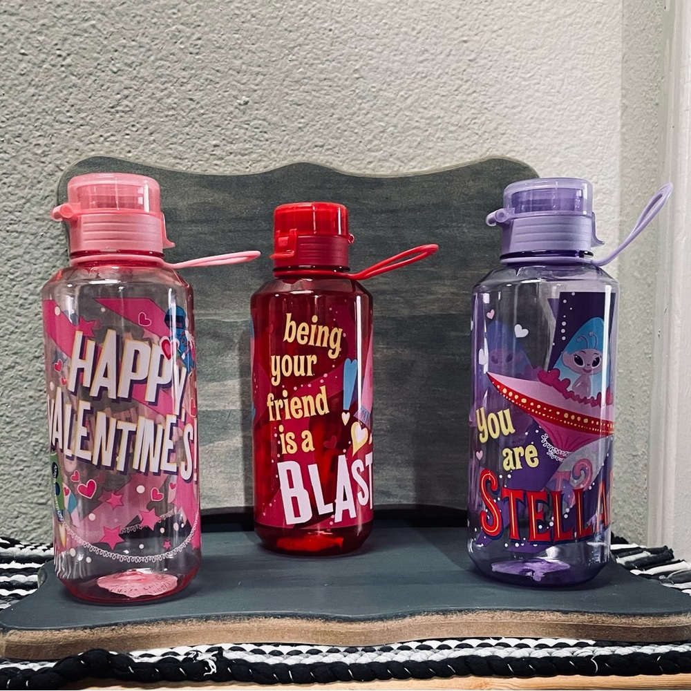 Stylish Red and Pink Water Bottles for Kids
